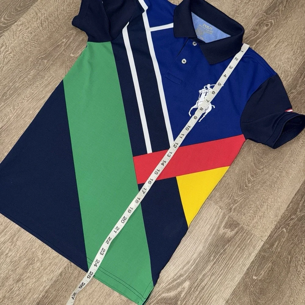 Polo Ralph Lauren Performance US Open Ballperson Polo Shirt Men's Small Colorful